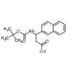 CAS#: 268542-15-0, 3-({[(2-Methyl-2-Propanyl)Oxy]Carbonyl}Amino)-3-(2-Naphthyl)Propanoic Acid