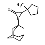 CAS 登录号：26905-18-0， 1-(金刚烷-1-基)-3-(1-甲基环戊基)-2-氮丙啶酮