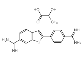 CAS#: 27047-46-7, 2-(4-Amidinophenyl)benzothiophene-6-carboxamidine lactate