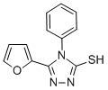 CAS 登录号：27106-16-7， 5-呋喃-2-基-4-苯基-4H-[1,2,4]三唑-3-硫醇