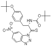 CAS 登录号：272442-17-8， N-[(2S)-3-[4-[(2-甲基丙烷-2-基)氧基]苯基]-1-(6-硝基苯并三唑-1-基)-1-巯基丙-2-基]氨基甲酸叔丁酯
