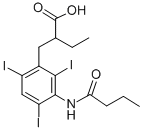 CAS#: 27293-82-9, 2-[3-(Butyrylamino)-2,4,6-Triiodobenzyl]Butyric Acid