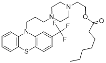 CAS 登录号：2746-81-8， 2-[4-[3-[2-(三氟甲基)吩噻嗪-10-基]丙基]哌嗪-1-基]乙基庚酸酯