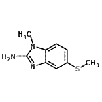 CAS 登录号：27582-10-1， 1-甲基-5-(甲硫基)-1H-苯并咪唑-2-胺