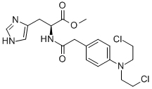 CAS#: 2764-56-9, N-[4-[Bis(2-chloroethyl)amino]phenacetyl]-L-histidine methyl ester