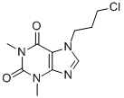 CAS 登录号：2770-66-3， 7-(3-氯丙基)-1,3-二甲基嘌呤-2,6-二酮