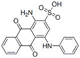 CAS 登录号:2786-71-2, 1-氨基-9,10-二氧代-4-(苯基氨基)蒽-2-磺酸