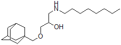 CAS 登录号：27866-17-7， 1-(三环[3.3.1.1(3,7)]癸烷-1-基甲氧基)-3-(辛基氨基)-2-丙醇