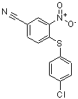 CAS 登录号：27917-77-7， 4-[(4-氯苯基)硫代]-3-硝基-苯甲腈