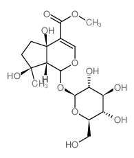 CAS#: 27934-98-1, (1S)-1alpha-(beta-D-Glucopyranosyloxy)-1,4a,5,6,7,7aalpha-Hexahydro-4aalpha,7alpha-Dihydroxy-7-Methylcyclopenta[c]Pyran-4-Carboxylic Acid Methyl Ester