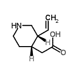 CAS#: 27954-14-9, [(3R,4S)-3-Vinyl-4-Piperidinyl]Acetic Acid