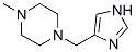 CAS 登录号：279679-93-5， 1-(1H-咪唑-4-基甲基)-4-甲基-哌嗪