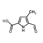 CAS 登录号：280748-43-8， 5-甲酰基-4-甲基-1H-吡咯-2-羧酸