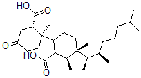 CAS#: 28097-22-5, 3-Oxo-6,7-seco-5beta-cholestane-6,7-dioic acid