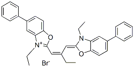 CAS 登录号：28118-15-2， 3-乙基-2-[2-[(3-乙基-5-苯基-3H-苯并恶唑-2-亚基)甲基]丁-1-烯基]-5-苯基苯并恶唑鎓溴化物
