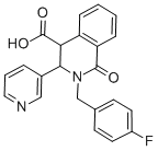 CAS#: 281206-13-1, 2-(4-Fluorobenzyl)-1-Oxo-3-Pyridin-3-Yl-1,2,3,4-Tetrahydroisoquinoline-4-Carboxylic Acid