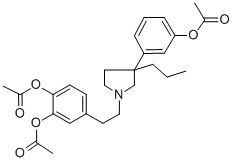 CAS#: 28142-59-8, 4-(2-(3-(3-Hydroxyphenyl)-3-Propyl-1-Pyrrolidinyl)Ethyl)Pyrocatechol Triacetate