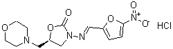 CAS 登录号：2818-22-6， (R)-5-(吗啉基甲基)-3-[(5-硝基呋喃亚甲基)氨基]-2-恶唑烷酮单盐酸盐