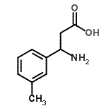 CAS 登录号：28208-17-5， 3-氨基-3-(3-甲基苯基)丙酸