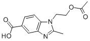 CAS 登录号:282091-90-1, 1-(2-乙酰氧基-乙基)-2-甲基-1H-苯并咪唑-5-羧酸