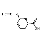 CAS#: 282527-19-9, (2S,6S)-6-(2-Propyn-1-Yl)-1,2,3,6-Tetrahydro-2-Pyridinecarboxylic Acid
