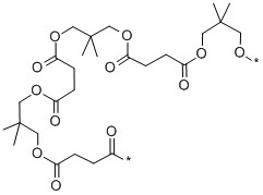 CAS 登录号：28257-92-3， 聚新戊二醇琥珀酸酯