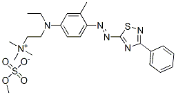 CAS#: 28313-51-1, [2-[Ethyl[3-Methyl-4-[(3-Phenyl-1,2,4-Thiadiazol-5-Yl)Azo]Phenyl]Amino]Ethyl]Trimethylammonium Methyl Sulphate