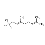 CAS#: 28333-49-5, Trichloro[(2E)-3,7-Dimethyl-2,6-Octadien-1-Yl]Silane