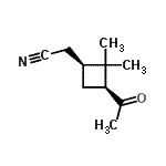CAS 登录号：28353-00-6， [(1S,3S)-3-乙酰基-2,2-二甲基环丁基]乙腈