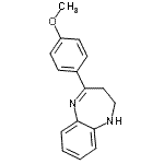 CAS#: 283610-65-1, 4-(4-Methoxyphenyl)-2,3-Dihydro-1H-1,5-Benzodiazepine