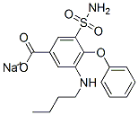 CAS 登录号：28434-74-4， 3-(氨基磺酰基)-5-(丁基氨基)-4-苯氧基苯甲酸钠