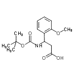 CAS#: 284493-52-3, 3-(2-Methoxyphenyl)-3-({[(2-Methyl-2-Propanyl)Oxy]Carbonyl}Amino)Propanoic Acid