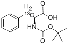 CAS 登录号：286460-63-7， N-(叔丁氧羰基)-L-苯丙氨酸-beta-13C