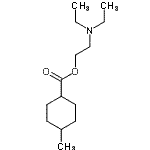 CAS 登录号：28657-04-7， 2-(二乙基氨基)乙基4-甲基环己甲酸酯