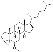 CAS 登录号：2867-93-8， (3A,5R,6B)-6-甲氧基-3,5-环胆甾烷