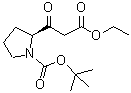 CAS 登录号：287107-87-3， (2S)-2-(3-乙氧基-3-氧代丙酰)-1-吡咯烷羧酸叔丁酯