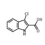 CAS#: 28737-32-8, 3-Chloro-1H-Indole-2-Carboxylic Acid