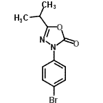 CAS 登录号：28740-57-0， 3-(4-溴苯基)-5-异丙基-1,3,4-恶二唑-2(3H)-酮