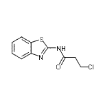 CAS#: 2877-36-3, N-(1,3-Benzothiazol-2-Yl)-3-Chloropropanamide