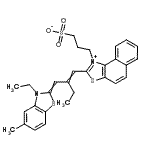 CAS 登录号：28784-39-6， 3-(2-{2-[(3-乙基-5-甲基-1,3-苯并噻唑-2(3H)-亚基)甲基]-1-丁烯-1-基}萘并[1,2-d][1,3]噻唑-1-鎓-1-基)-1-丙烷磺酸酯