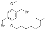 CAS 登录号：287919-00-0， 1,4-二(溴甲基)-2-(3,7-二甲基辛氧基)-5-甲氧基苯