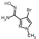 CAS#: 287922-73-0, 4-Bromo-N-Hydroxy-1-Methyl-1H-Pyrazole-3-Carboximidamide
