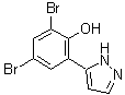 CAS#: 288401-37-6, 2,4-Dibromo-6-(1H-Pyrazol-5-Yl)Phenol