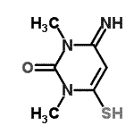 CAS#: 28860-32-4, 4-Imino-1,3-Dimethyl-6-Sulfanyl-3,4-Dihydro-2(1H)-Pyrimidinone