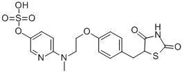 CAS#: 288853-63-4, [6-[2-[4-[(2,4-Dioxo-1,3-thiazolidin-5-yl)methyl]phenoxy]ethyl-methylamino]pyridin-3-yl] methylsulfate