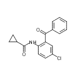 CAS 登录号：2896-97-1， N-(2-苯甲酰基-4-氯苯基)环丙烷甲酰胺