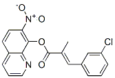 CAS 登录号:29002-30-0, 7-硝基-8-喹啉醇 2-(3-氯苄亚基)丙酸酯