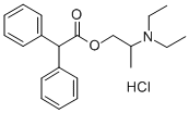 CAS 登录号：2902-95-6， 二苯基-乙酸 2-(二乙基氨基)丙基酯盐酸盐