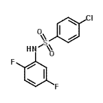 CAS 登录号：290331-05-4， 4-氯-N-(2,5-二氟苯基)苯磺酰胺