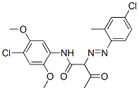CAS 登录号：2904-04-3， N-(4-氯-2,5-二甲氧基苯基)-2-[(4-氯邻甲苯基)偶氮]-3-氧代丁酰胺